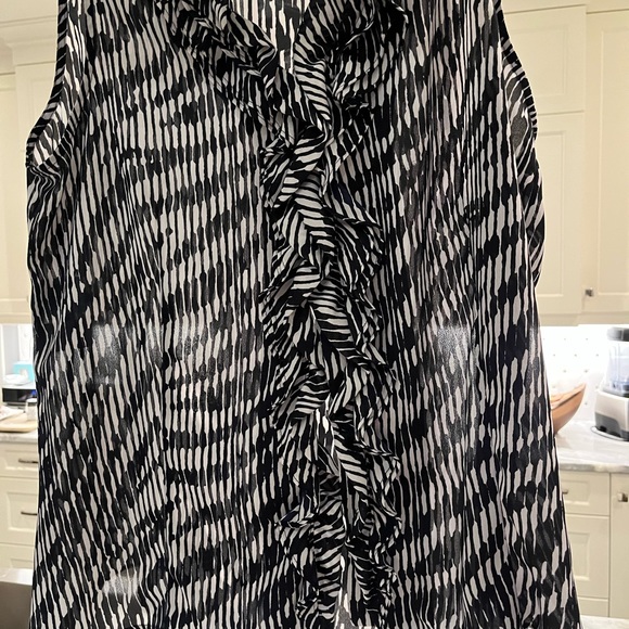 Anne Klein top black and white size xl - Picture 10 of 17